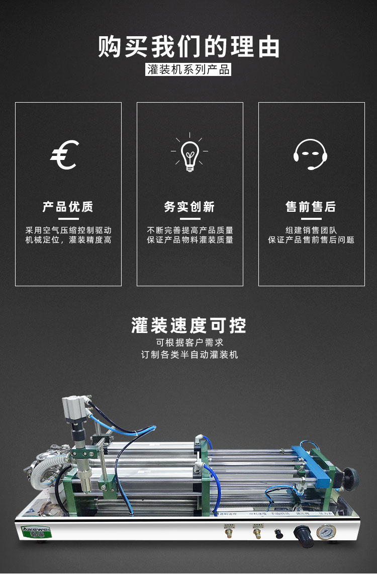 AKWGZJ-1000G-半自動(dòng)臥式膏液灌裝機