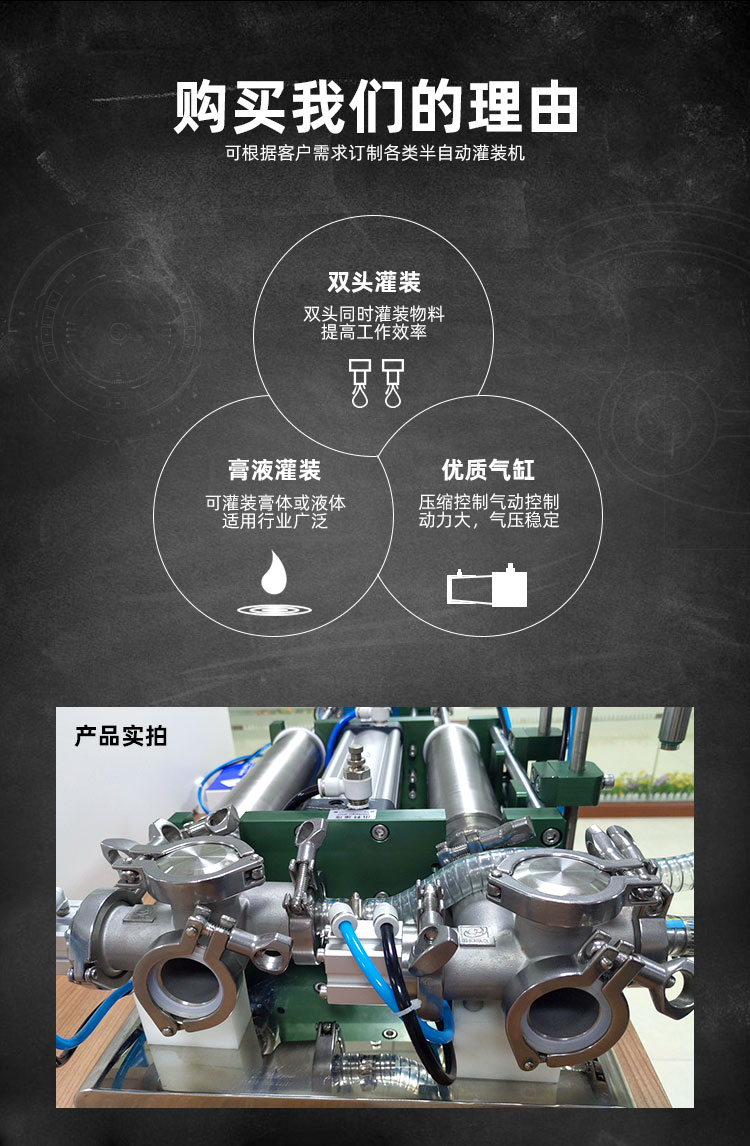 AKWGZJ-50GS-半自動(dòng)雙頭臥式膏液灌裝機